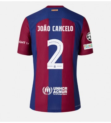 Barcelona Joao Cancelo #2 Koszulka Podstawowych 2023-24 Krótki Rękaw